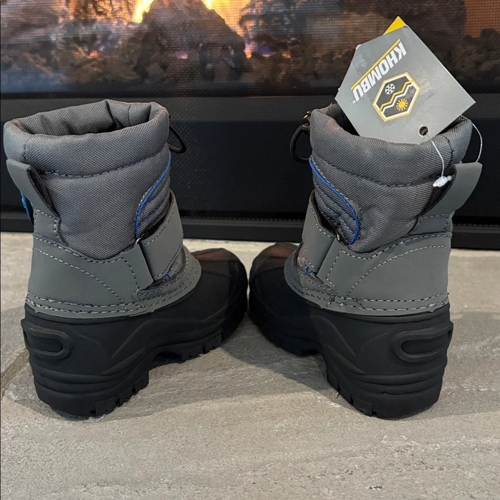 Khombu Bobby Thermalite insulated,waterproof,bungee tie,velcro close,rugged sole